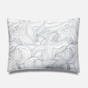 Brooklinen Sateen Luxe Oyster In Blue King Pillowcase Set of Two NWT Cotton